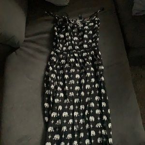 Elephant maxi dress